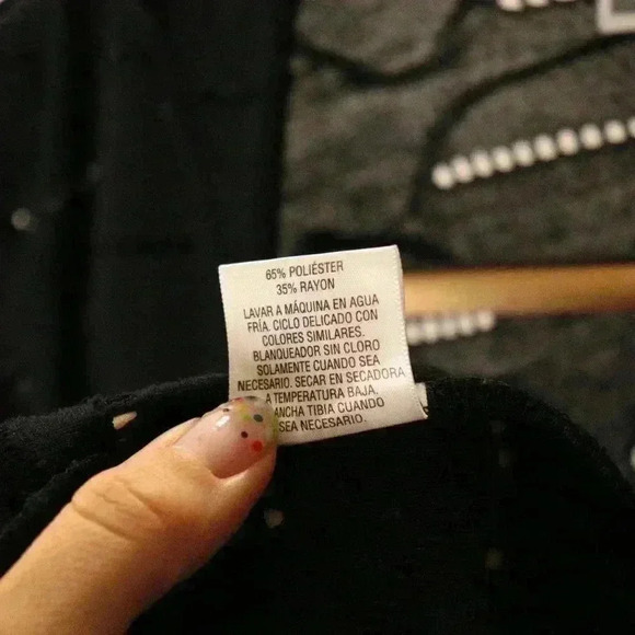 JM Collection Petite cardigan with hole detailed pattern women black - Picture 4 of 12